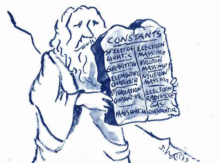 Moses and the scientific constants.