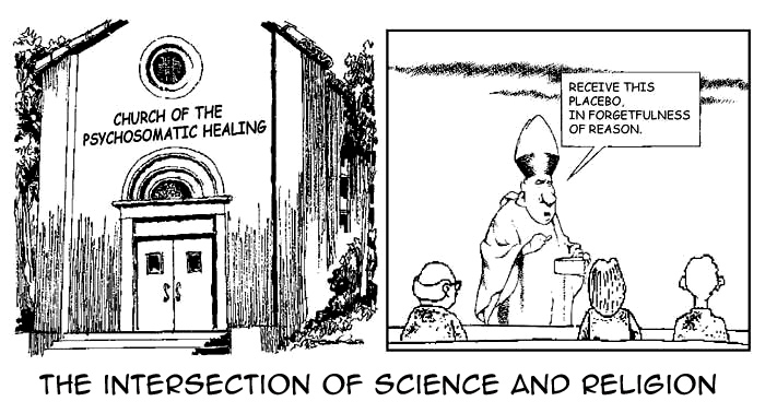 The intersection of science and religion.