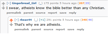 That's why we're atheists.