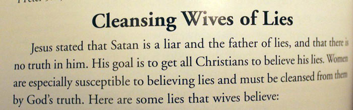 cleansing wives of lies