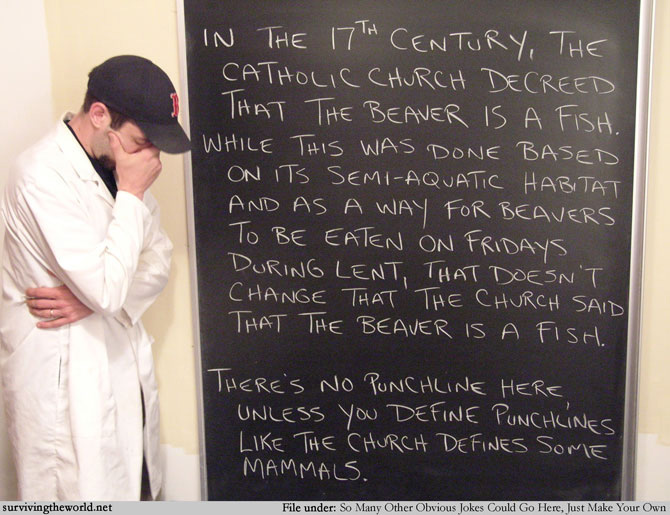 the catholic beaver-fish